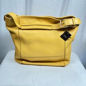 NEW Cole Haan Medium Leather Hobo Dark Sunshine Village II Unit